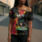 Personalised Haiti 1964 Cross Shoulder Shirt Coat Of Arms Unique Style