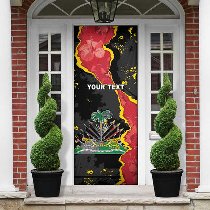 Personalised Haiti 1964 Door Cover Coat Of Arms Unique Style
