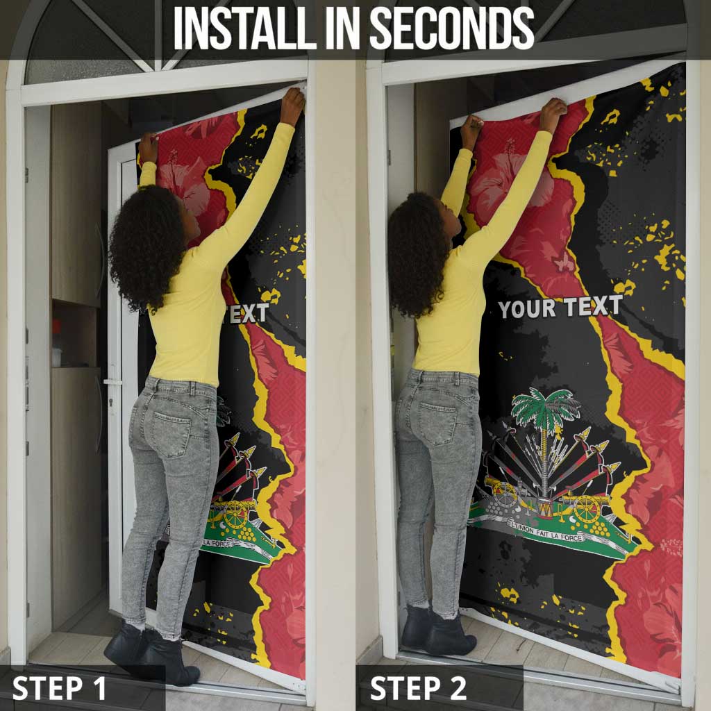 Personalised Haiti 1964 Door Cover Coat Of Arms Unique Style