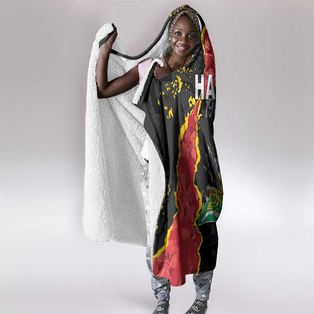 Haiti 1964 Hooded Blanket Coat Of Arms Unique Style - African Pride