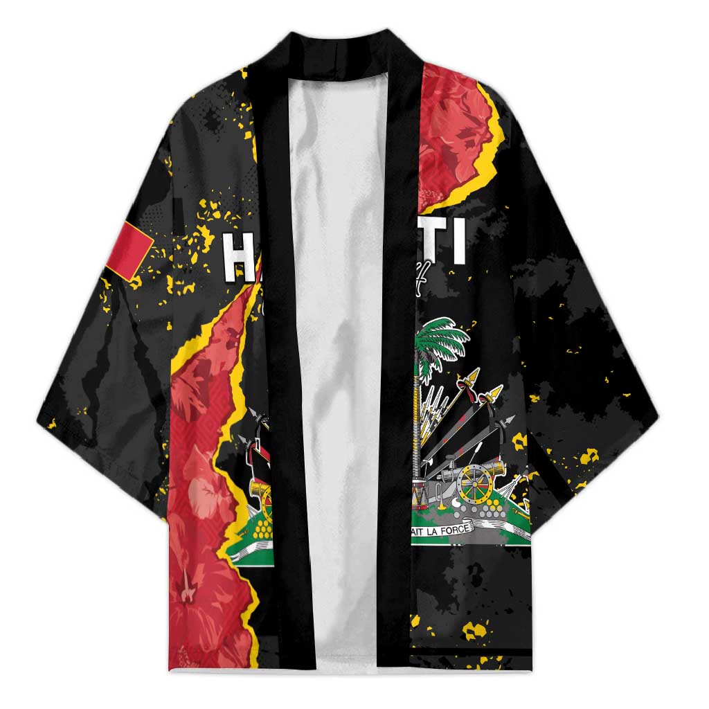 Personalised Haiti 1964 Kimono Coat Of Arms Unique Style