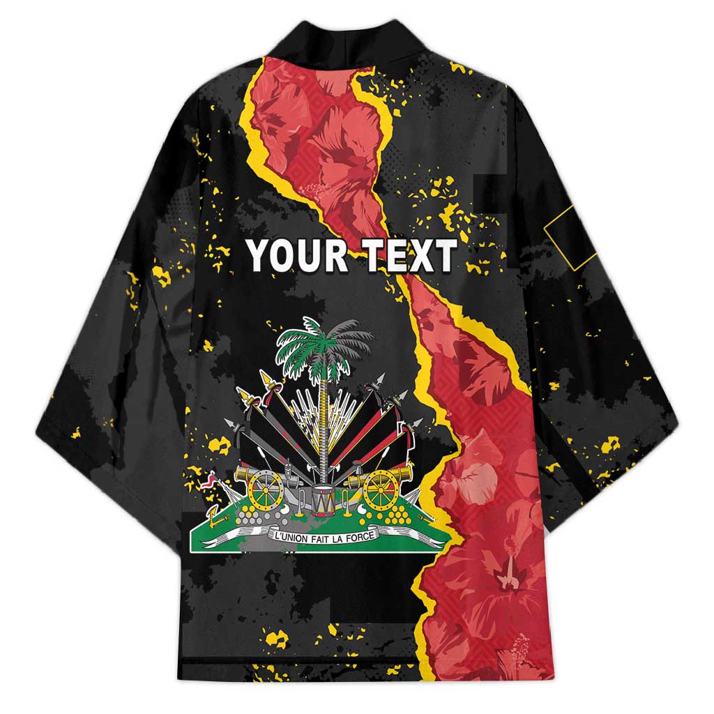 Personalised Haiti 1964 Kimono Coat Of Arms Unique Style