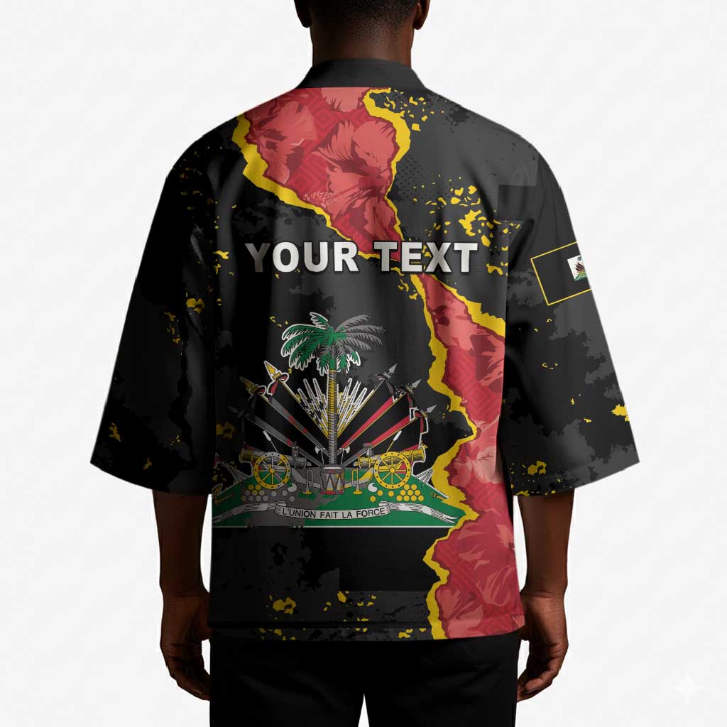 Personalised Haiti 1964 Kimono Coat Of Arms Unique Style
