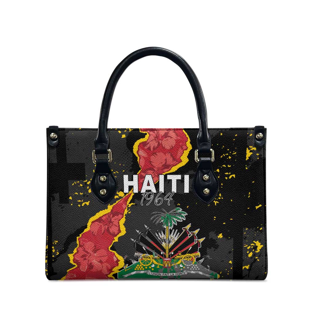 Haiti 1964 Leather Bag Coat Of Arms Unique Style