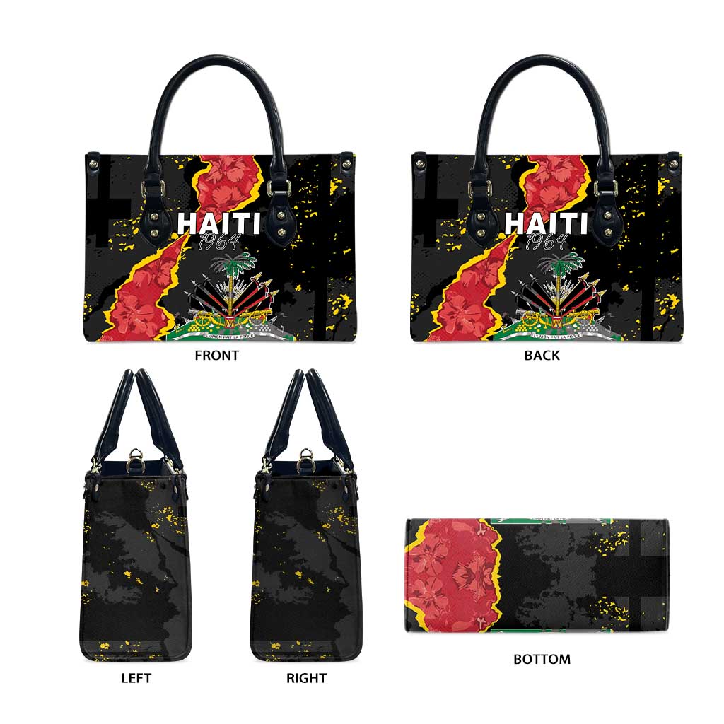 Haiti 1964 Leather Bag Coat Of Arms Unique Style