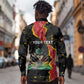 Personalised Haiti 1964 Long Sleeve Button Shirt Coat Of Arms Unique Style - African Pride