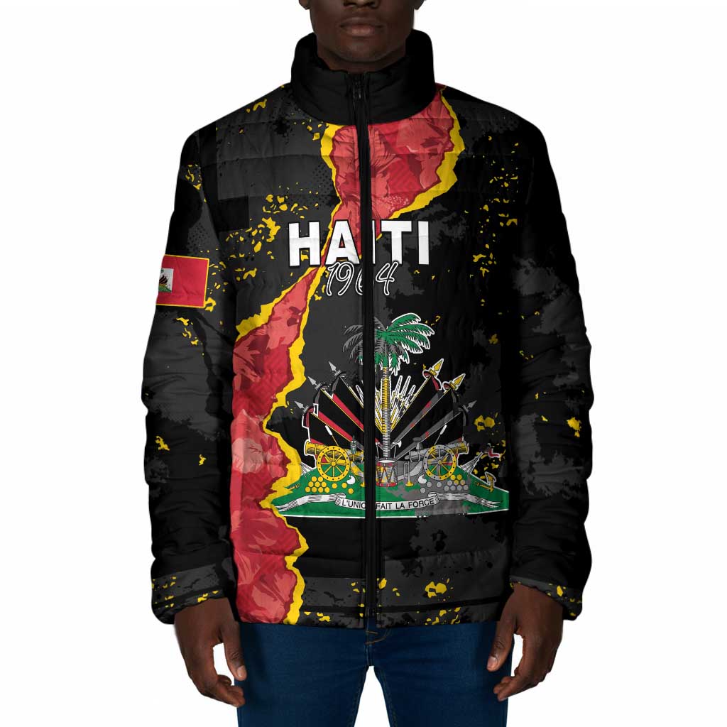 Personalised Haiti 1964 Padded Jacket Coat Of Arms Unique Style