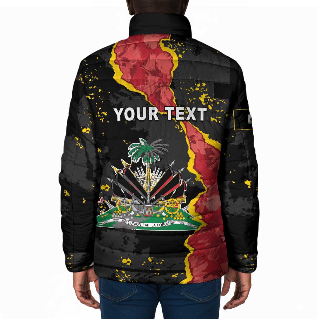 Personalised Haiti 1964 Padded Jacket Coat Of Arms Unique Style