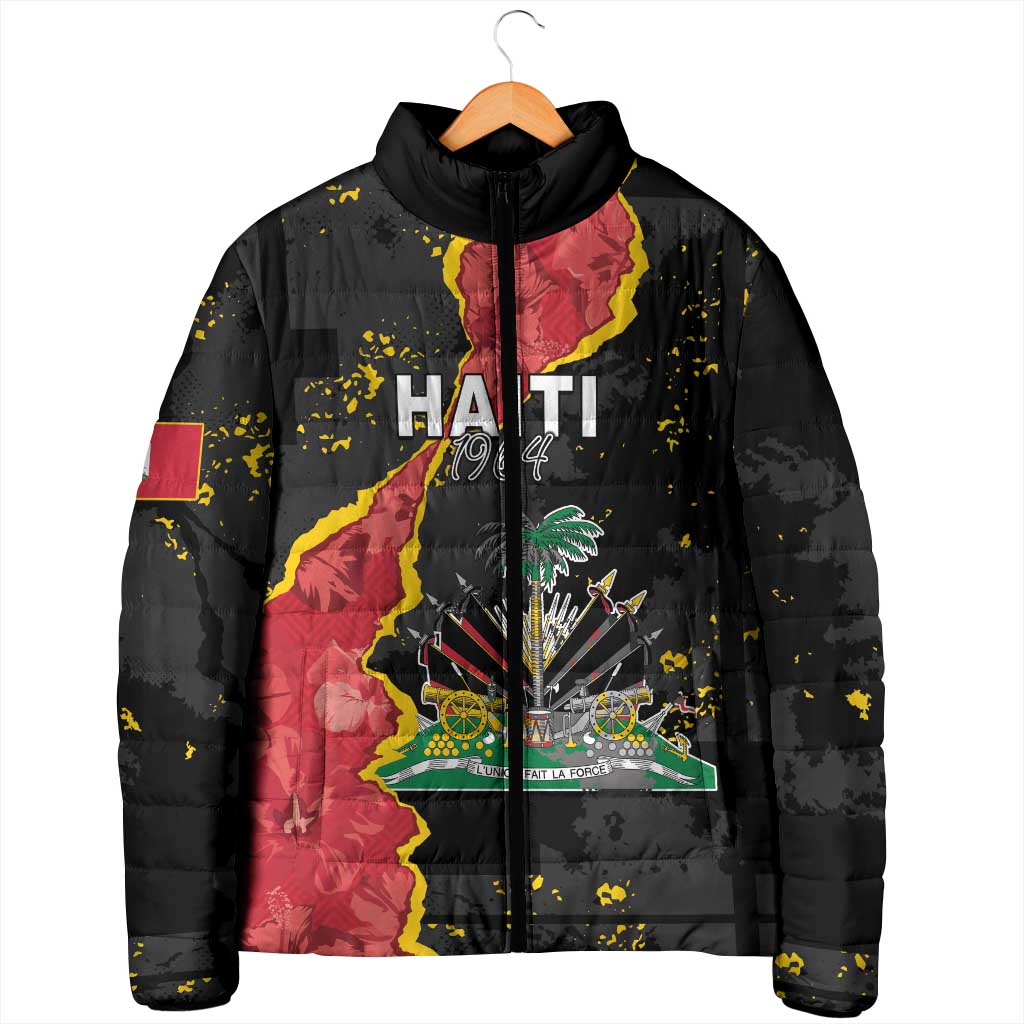 Personalised Haiti 1964 Padded Jacket Coat Of Arms Unique Style
