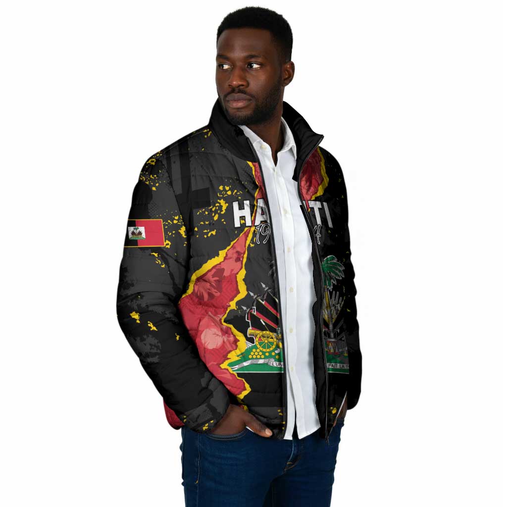 Personalised Haiti 1964 Padded Jacket Coat Of Arms Unique Style