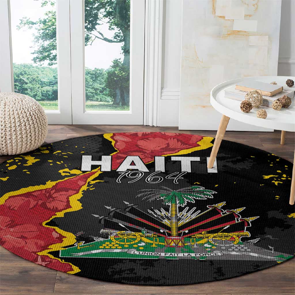 Haiti 1964 Round Carpet Coat Of Arms Unique Style - African Pride