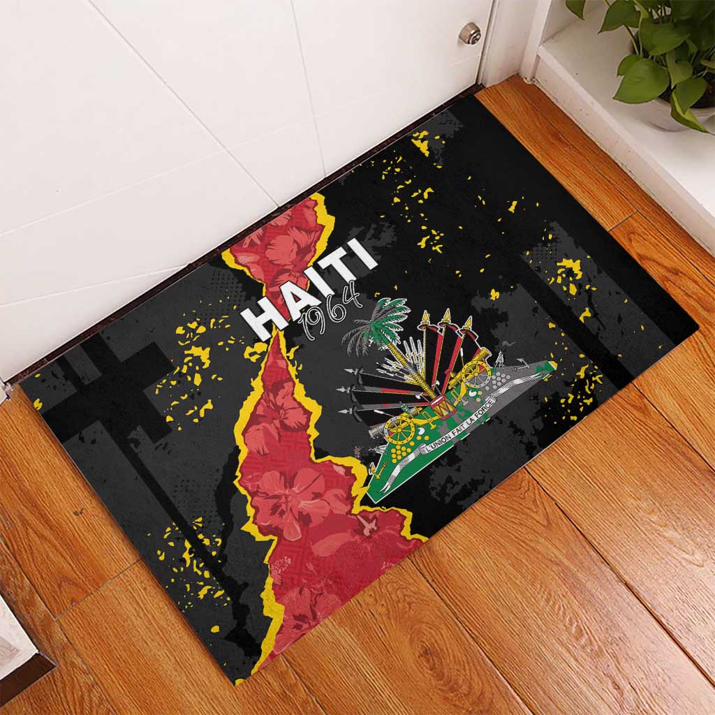 Haiti 1964 Rubber Doormat Coat Of Arms Unique Style - African Pride