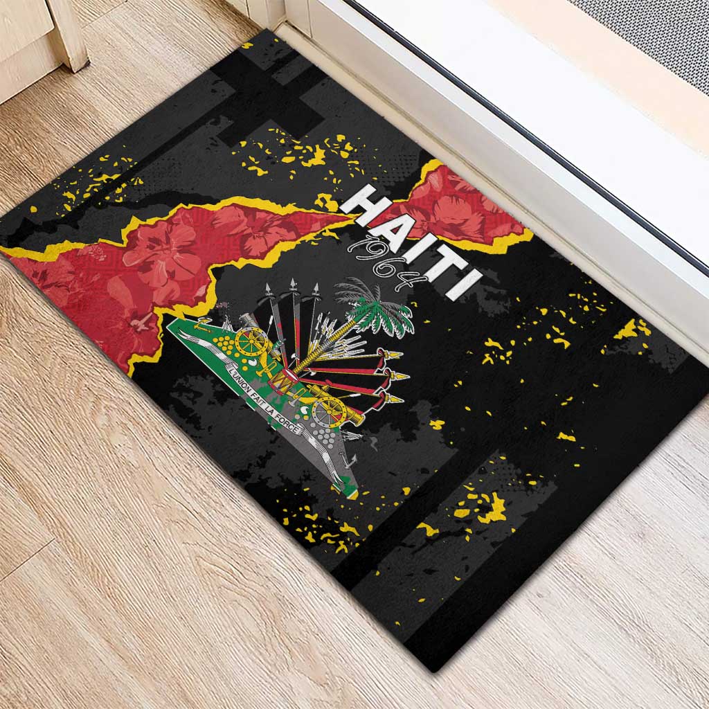 Haiti 1964 Rubber Doormat Coat Of Arms Unique Style - African Pride