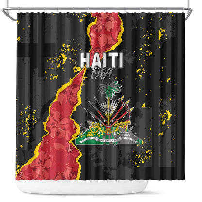 Haiti 1964 Shower Curtain Coat Of Arms Unique Style - African Pride