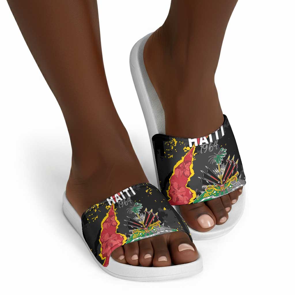 Haiti 1964 Slide Sandals Coat Of Arms Unique Style