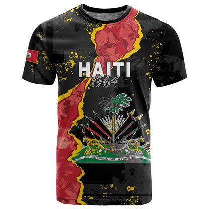 Personalised Haiti 1964 T shirt Coat Of Arms Unique Style - African Pride