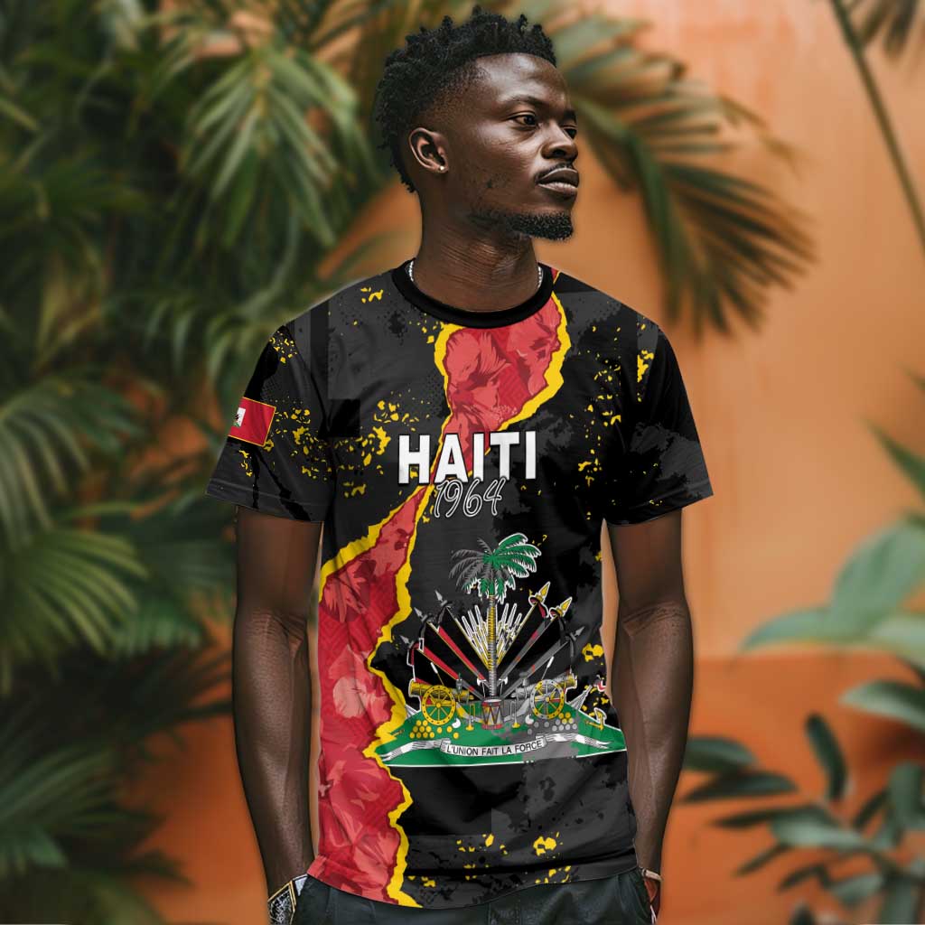 Personalised Haiti 1964 T shirt Coat Of Arms Unique Style - African Pride