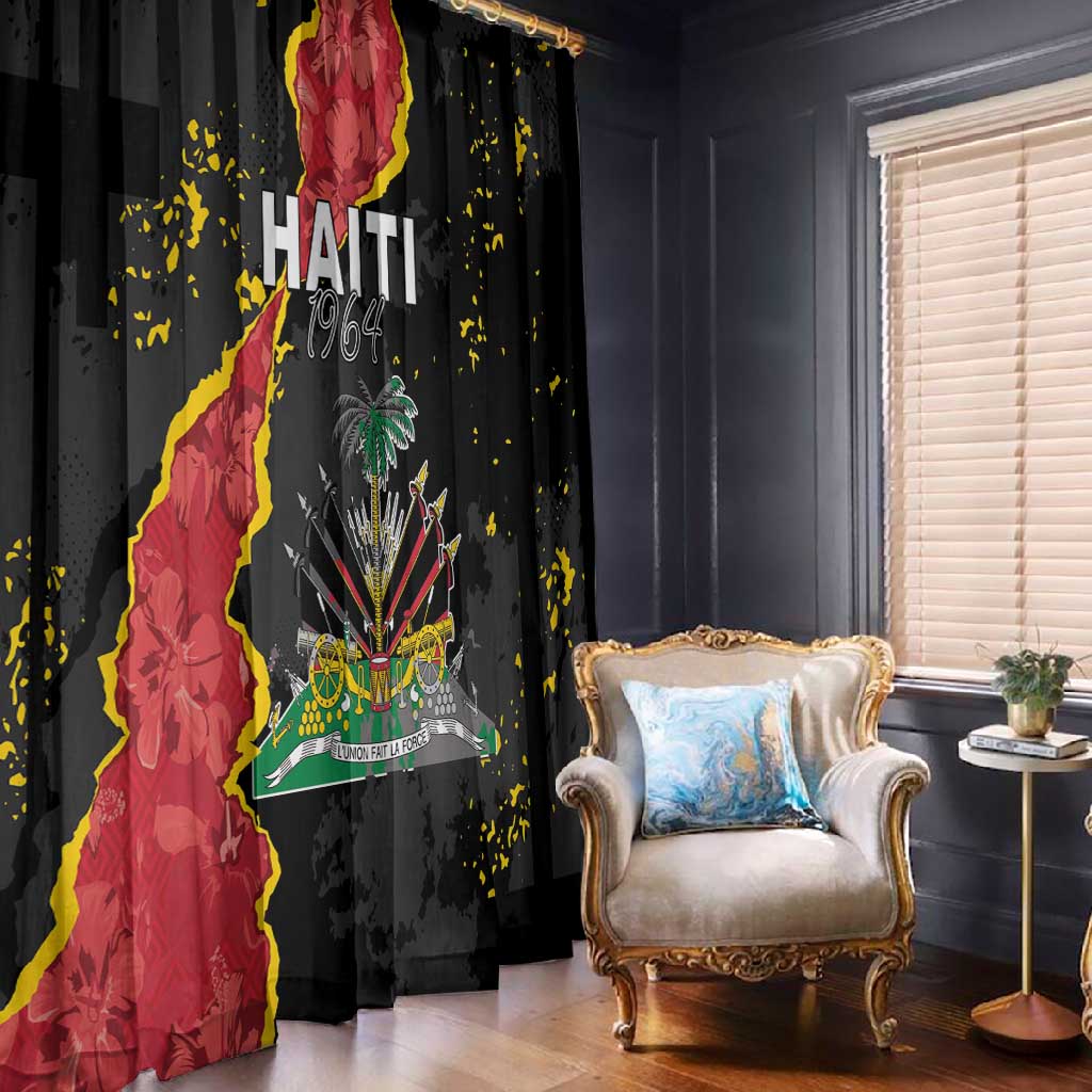 Haiti 1964 Window Curtain Coat Of Arms Unique Style - African Pride