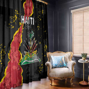 Haiti 1964 Window Curtain Coat Of Arms Unique Style - African Pride