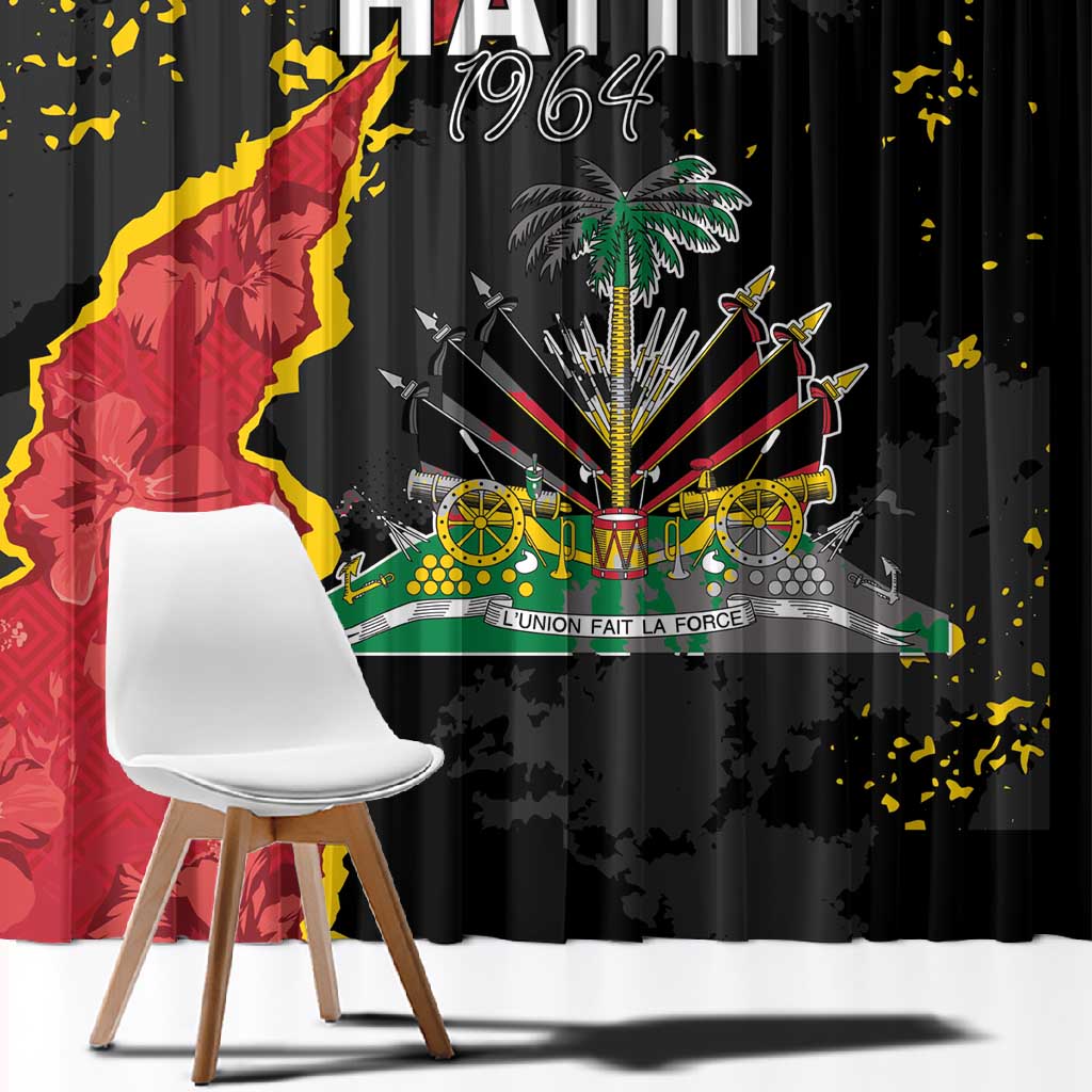Haiti 1964 Window Curtain Coat Of Arms Unique Style - African Pride