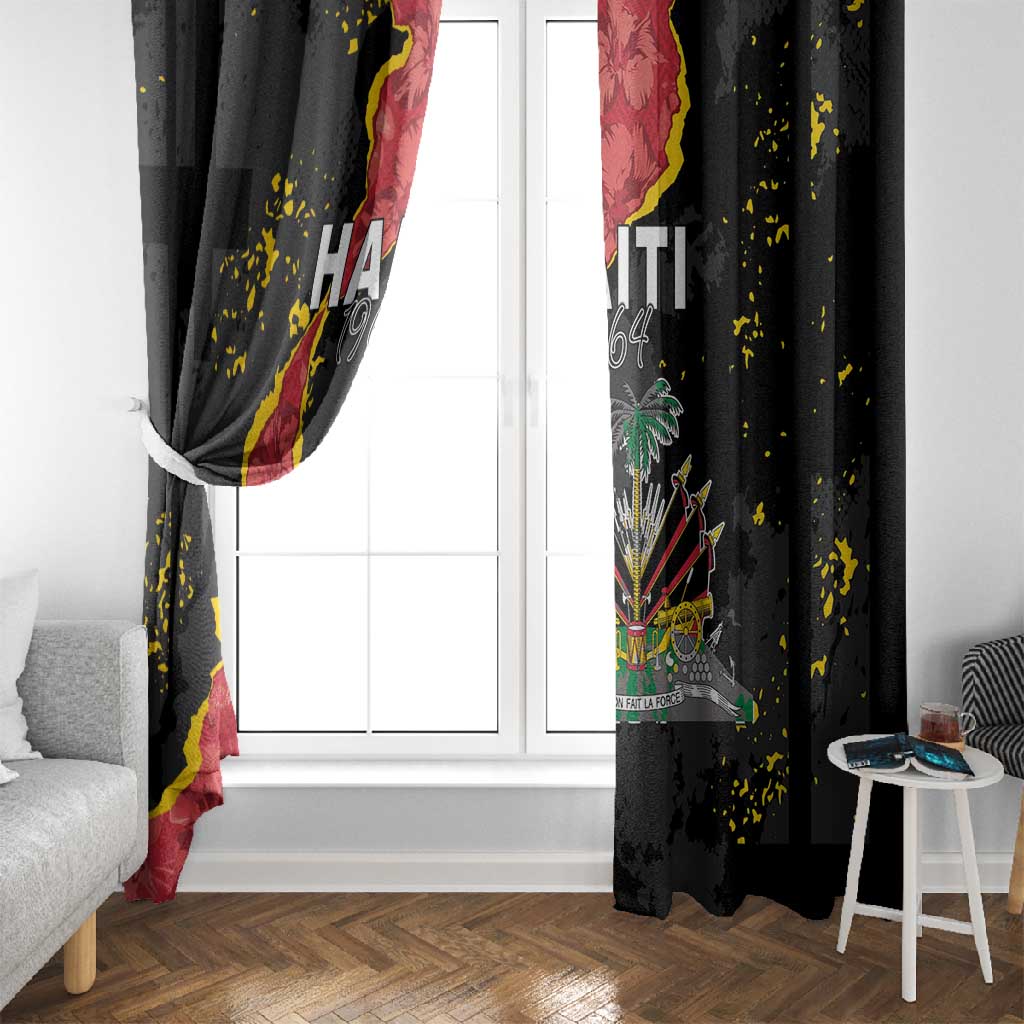 Haiti 1964 Window Curtain Coat Of Arms Unique Style - African Pride