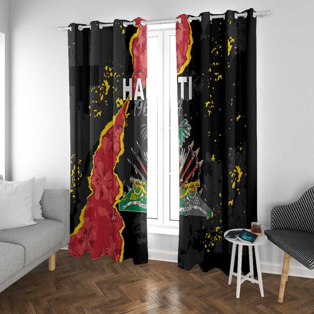 Haiti 1964 Window Curtain Coat Of Arms Unique Style - African Pride