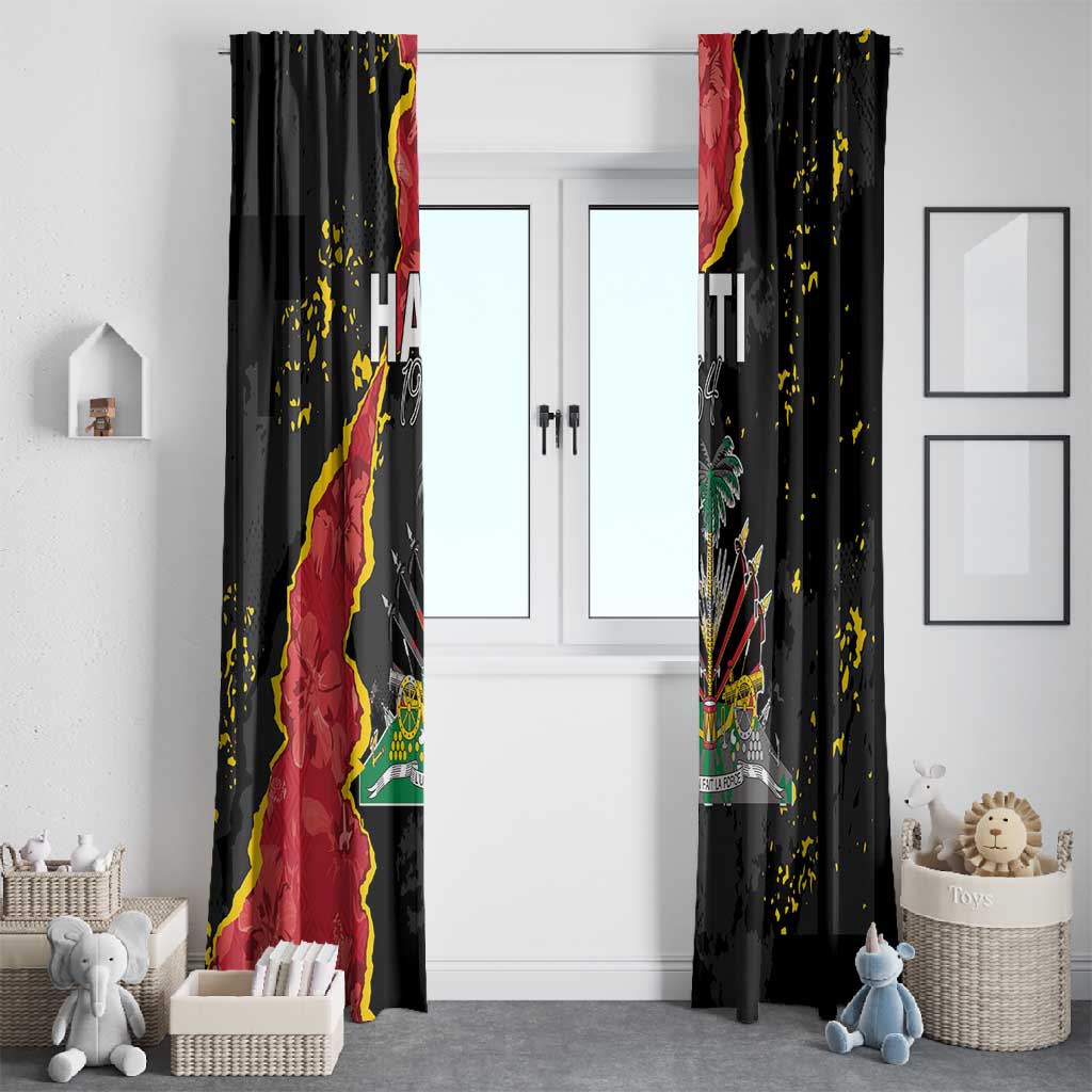 Haiti 1964 Window Curtain Coat Of Arms Unique Style - African Pride