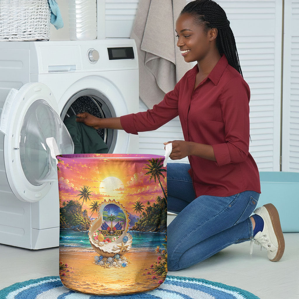 Haiti Laundry Basket The Pearl Of The Antilles