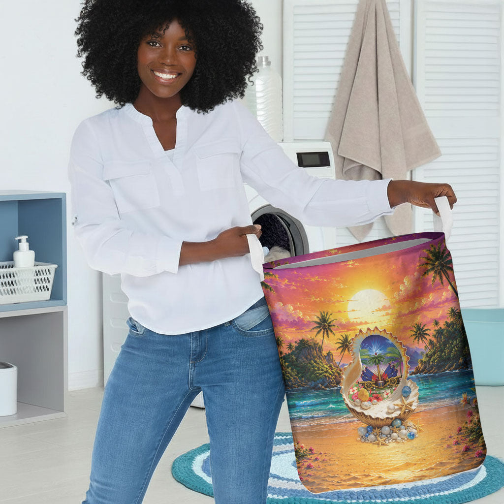 Haiti Laundry Basket The Pearl Of The Antilles