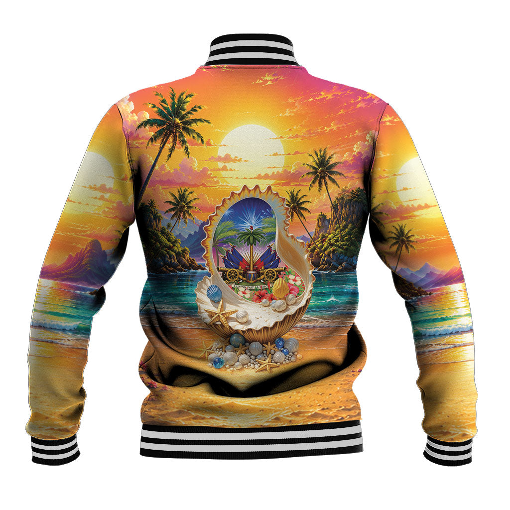 Haiti Baseball Jacket The Pearl Of The Antilles
