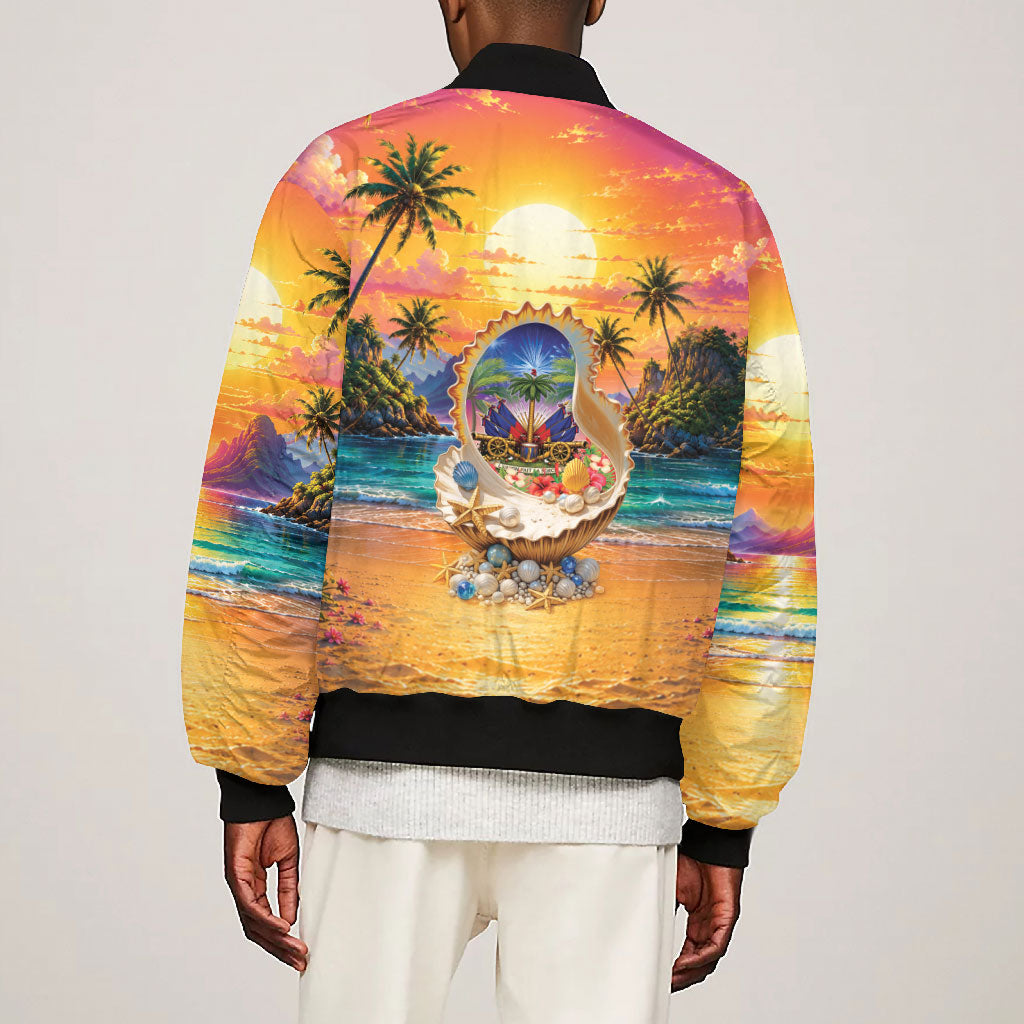 Haiti Bomber Jacket The Pearl Of The Antilles
