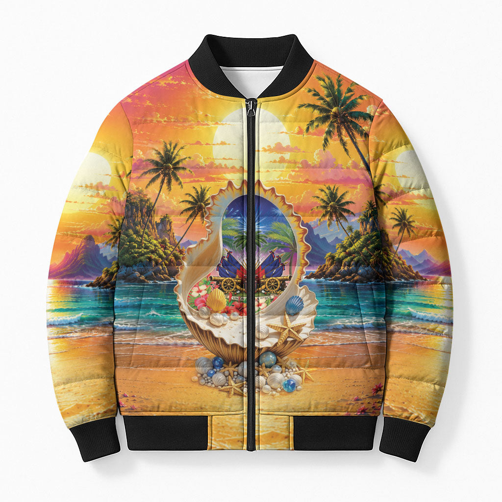 Haiti Bomber Puffer Jacket The Pearl Of The Antilles