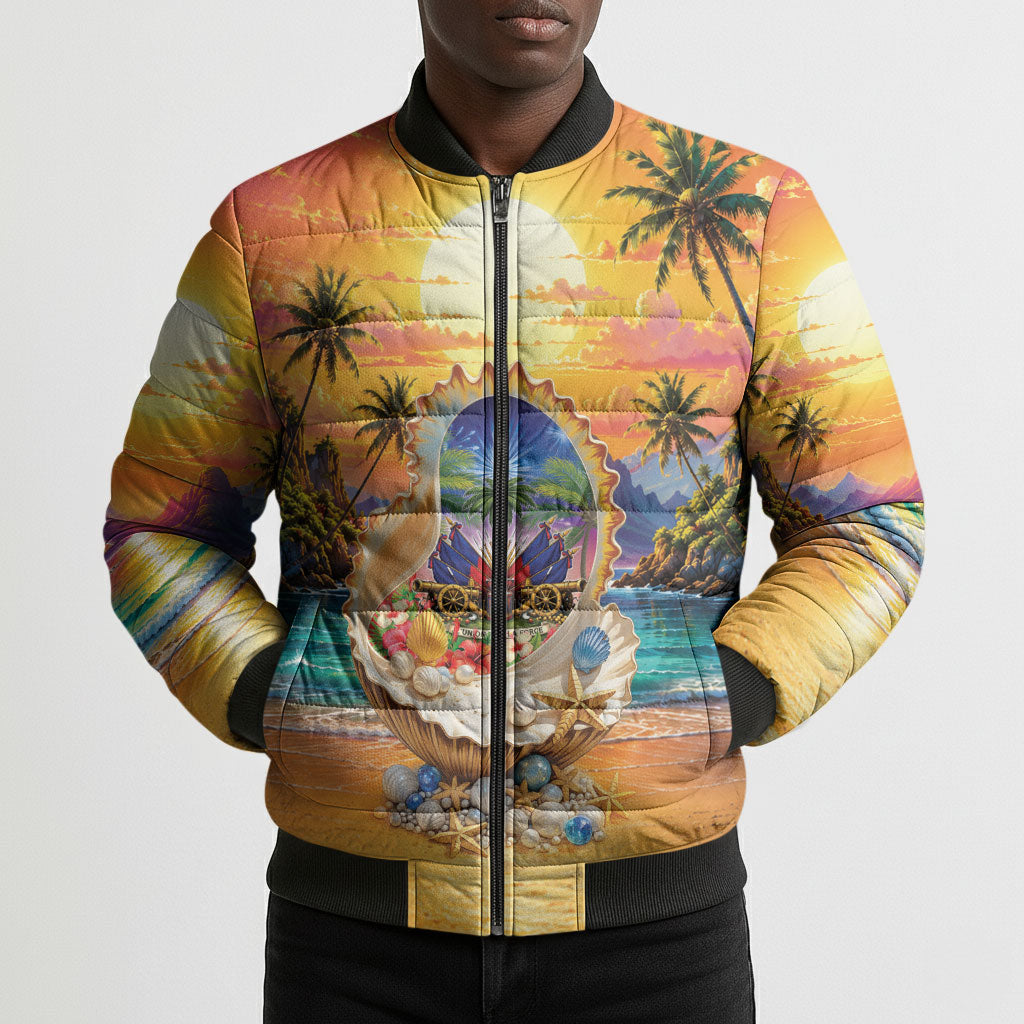 Haiti Bomber Puffer Jacket The Pearl Of The Antilles