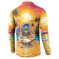 Haiti Button Sweatshirt The Pearl Of The Antilles
