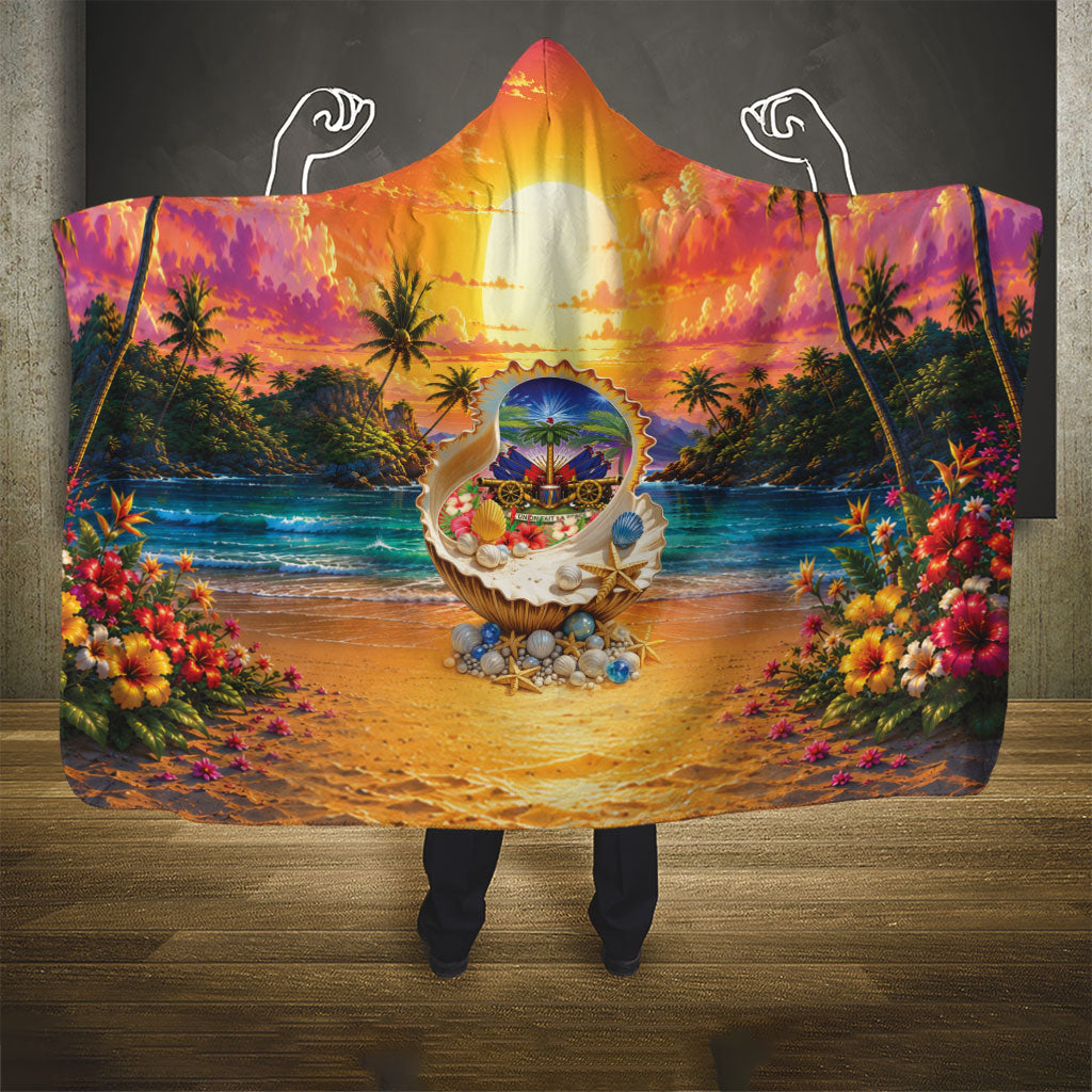 Haiti Hooded Blanket The Pearl Of The Antilles