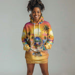 Haiti Hoodie Dress The Pearl Of The Antilles