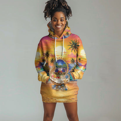 Haiti Hoodie Dress The Pearl Of The Antilles