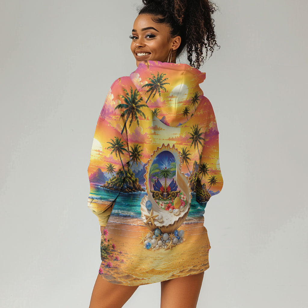 Haiti Hoodie Dress The Pearl Of The Antilles