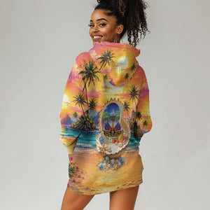 Haiti Hoodie Dress The Pearl Of The Antilles