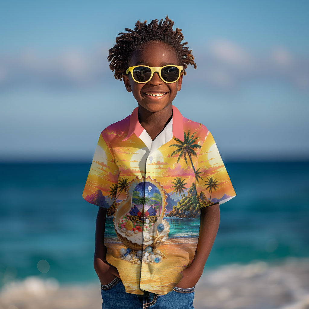 Haiti Kid Hawaiian Shirt The Pearl Of The Antilles