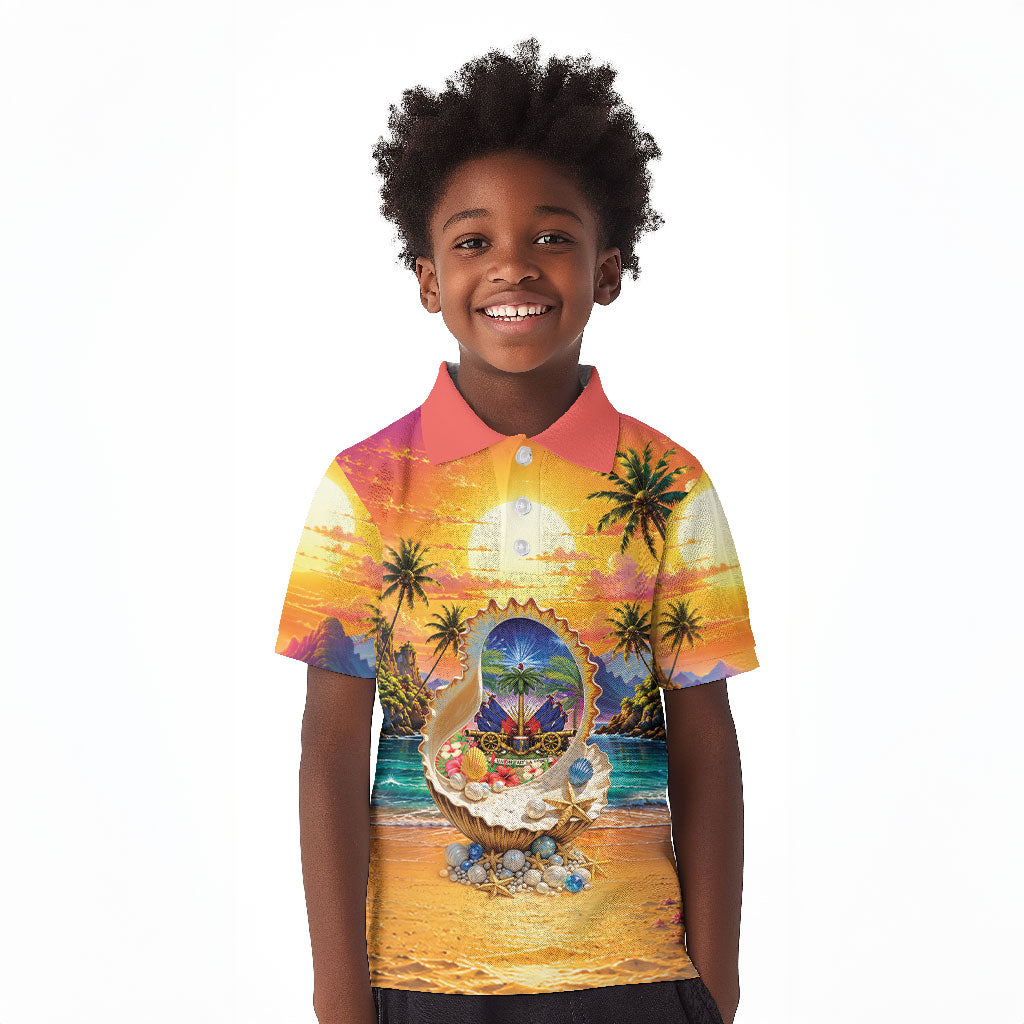 Haiti Kid Polo Shirt The Pearl Of The Antilles