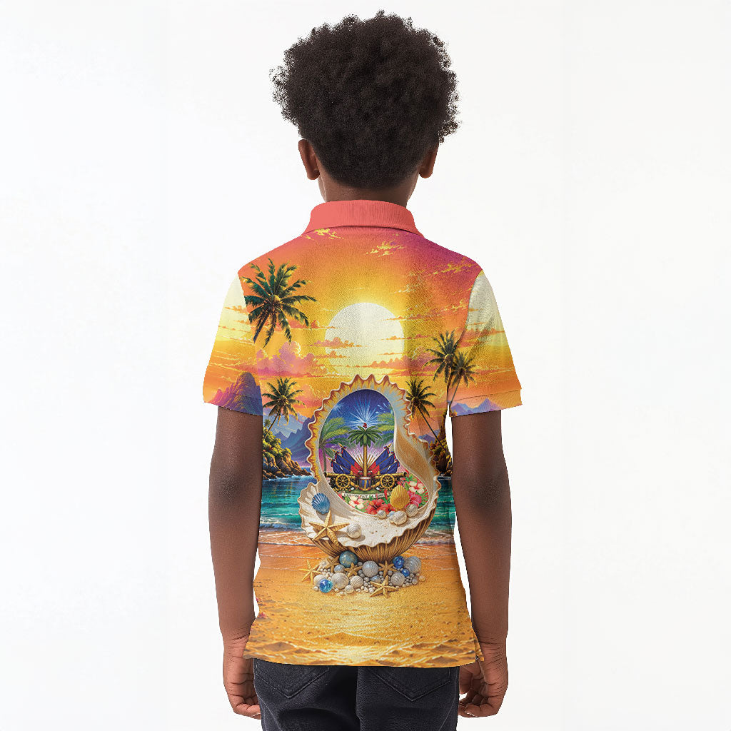 Haiti Kid Polo Shirt The Pearl Of The Antilles