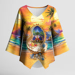 Haiti Kimono Sleeve Blouse The Pearl Of The Antilles