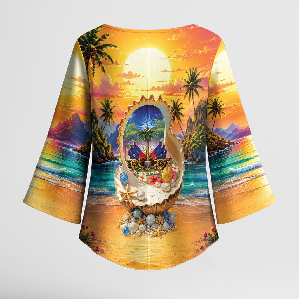 Haiti Kimono Sleeve Blouse The Pearl Of The Antilles