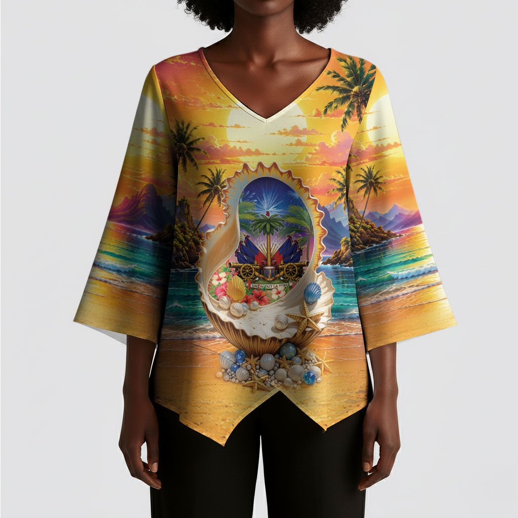 Haiti Kimono Sleeve Blouse The Pearl Of The Antilles