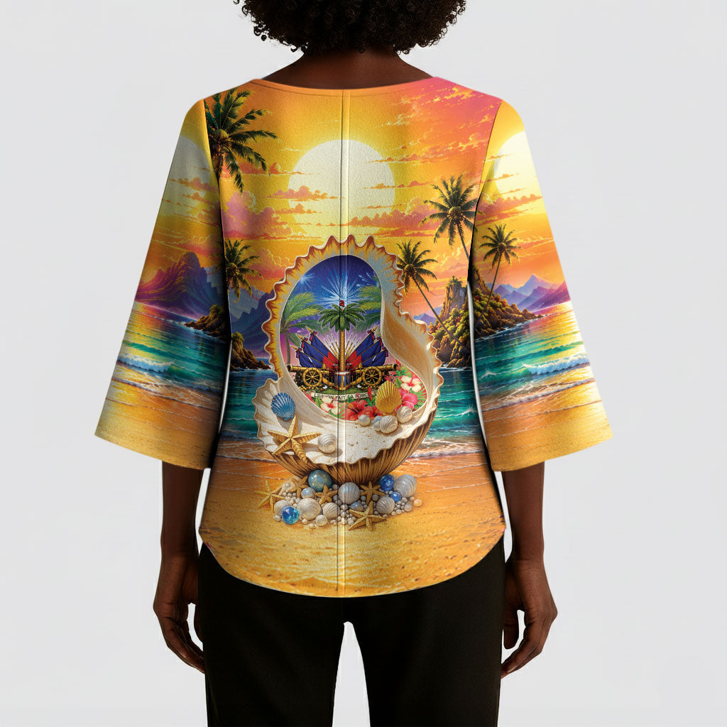 Haiti Kimono Sleeve Blouse The Pearl Of The Antilles