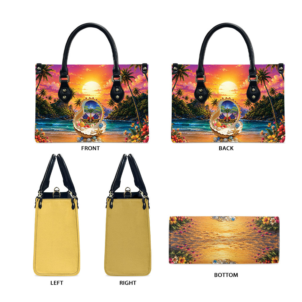 Haiti Leather Bag The Pearl Of The Antilles