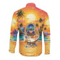 Haiti Long Sleeve Button Shirt The Pearl Of The Antilles