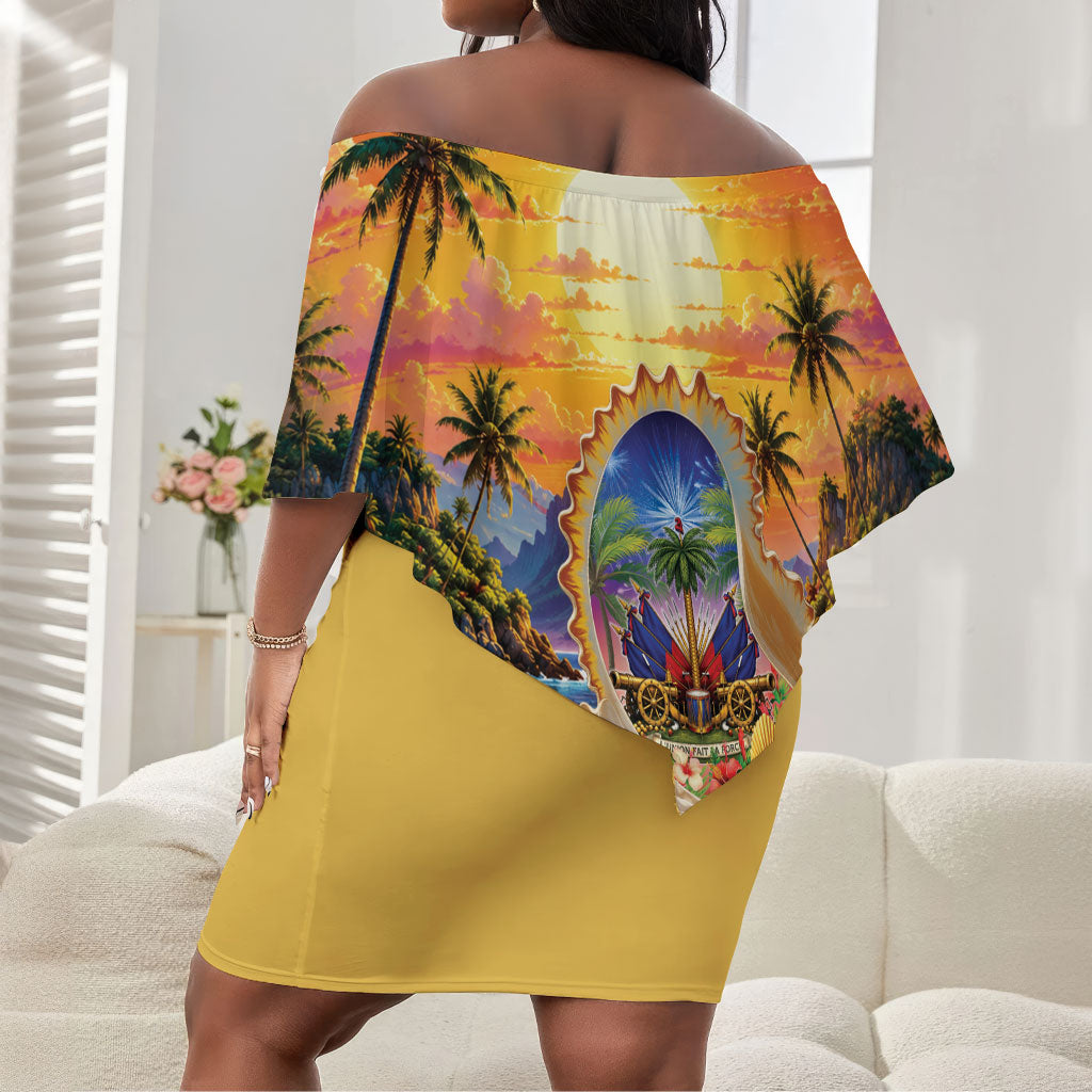 Haiti Off Shoulder Short Dress The Pearl Of The Antilles