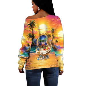 Haiti Off Shoulder Sweater The Pearl Of The Antilles